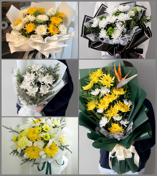 贵州六盘水盘县旧营乡八道河村白事花束代送